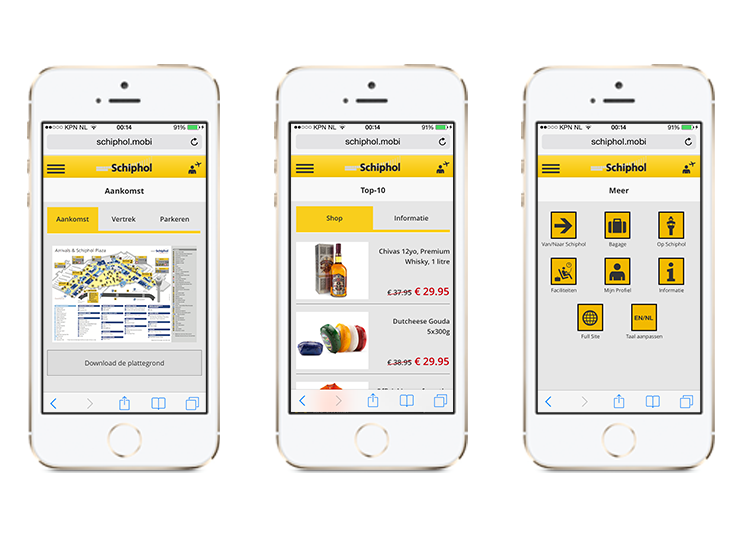Schiphol Mobile Web